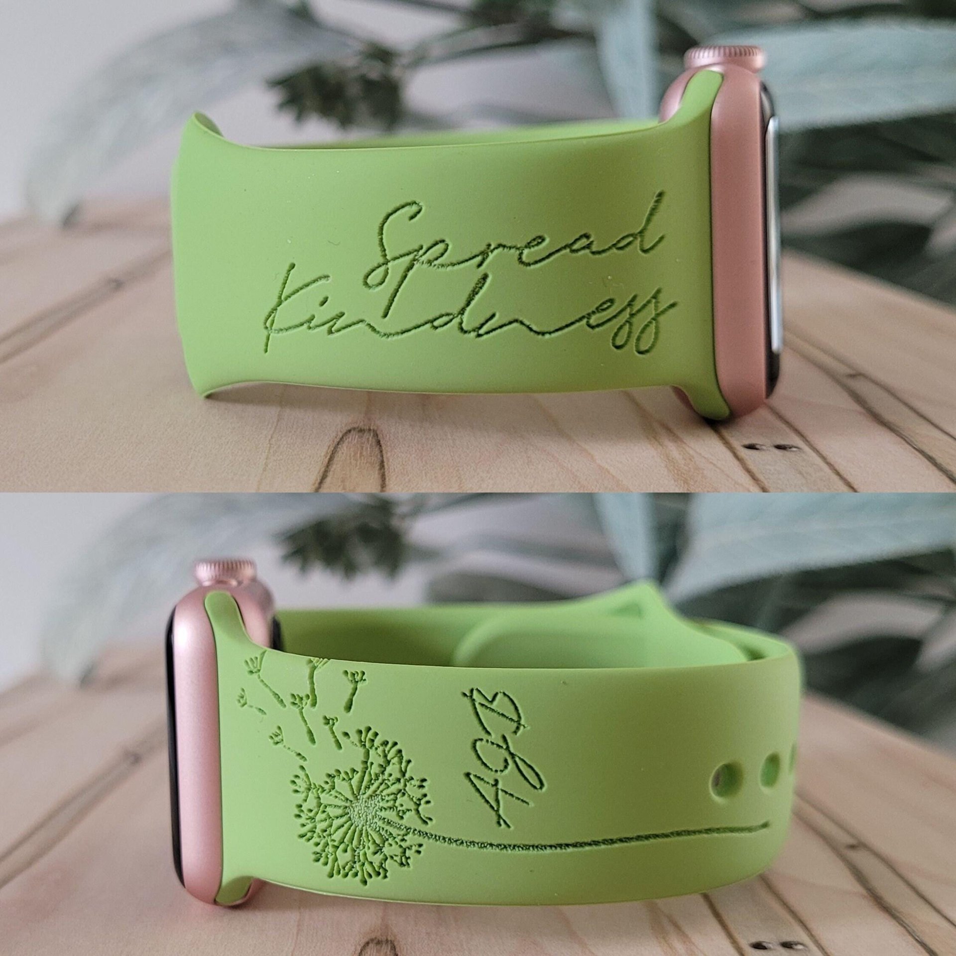 SPREAD KINDNESS, DANDELION, INITIALS